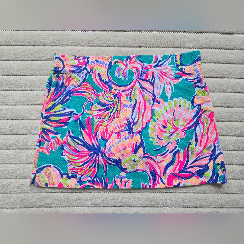 NWT Lilly Pulitzer Marigold Stretch Skort, Size Large